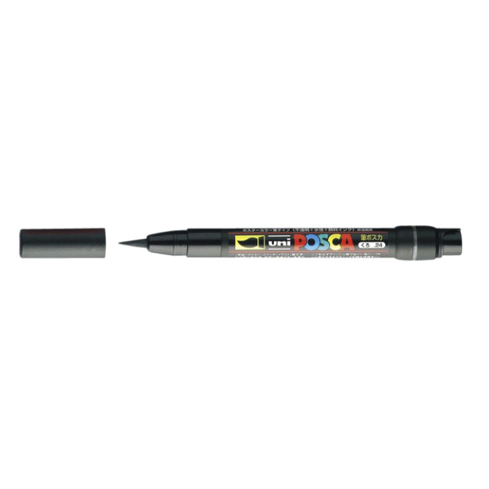 Paintmarker Uni POSCA PCF350 Brush 1-10mm zwart