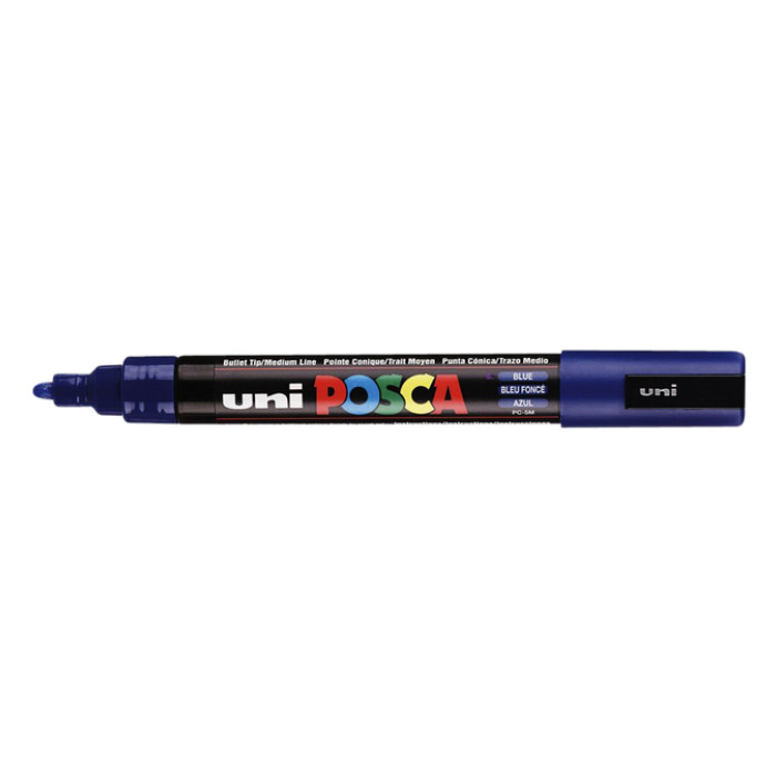 Paintmarker Uni POSCA PC5M medium donkerblauw