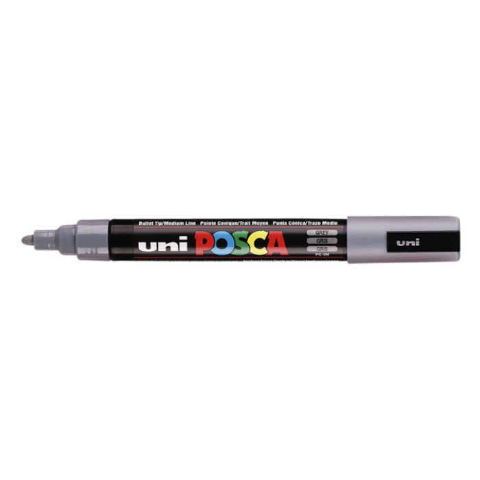 Paintmarker Uni POSCA PC5M medium grijs