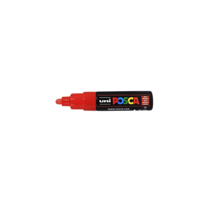 Paintmarker Uni POSCA PC7M breed rood