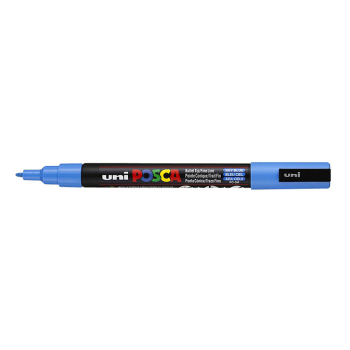 Paintmarker Uni POSCA PC3M fijn hemelsblauw