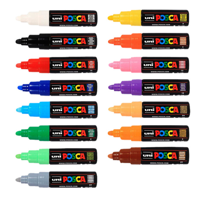 Paintmarker Uni POSCA PC7M breed roze