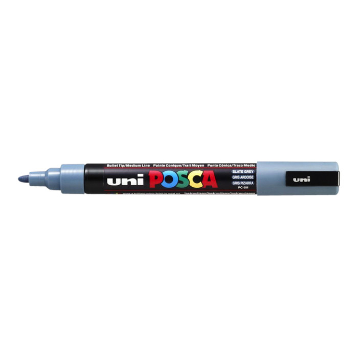 Paintmarker Uni POSCA PC5M medium leisteengrijs