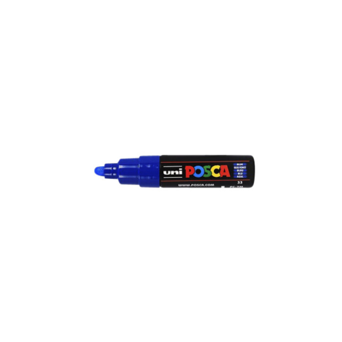 Paintmarker Uni POSCA PC7M breed donkerblauw
