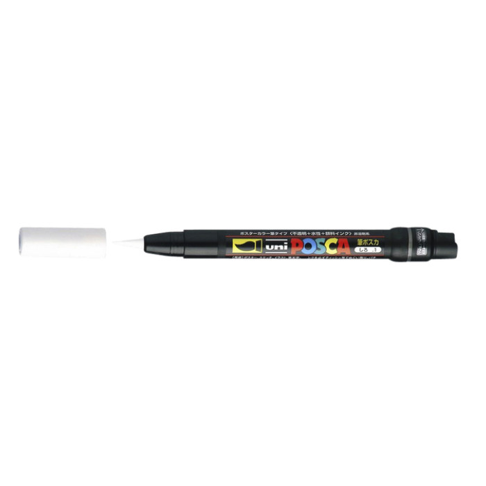Paintmarker Uni POSCA PCF350 Brush 1-10mm wit