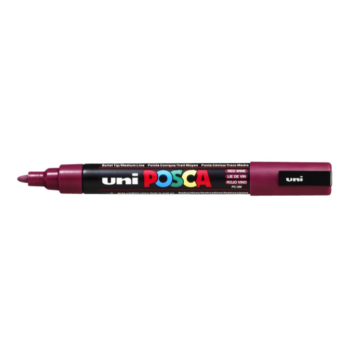 Paintmarker Uni POSCA PC5M medium wijnrood