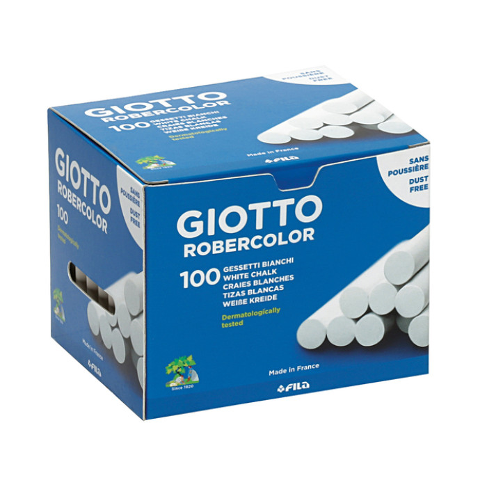 Schoolbordkrijt Giotto doos à 100 stuks wit