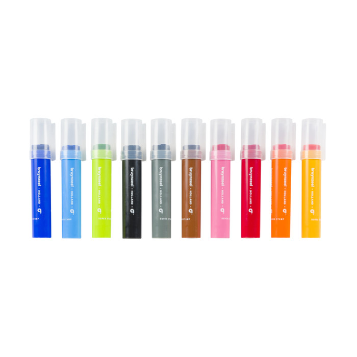 Stempel Bruynzeel Kids Super Stamp set à 10 kleuren