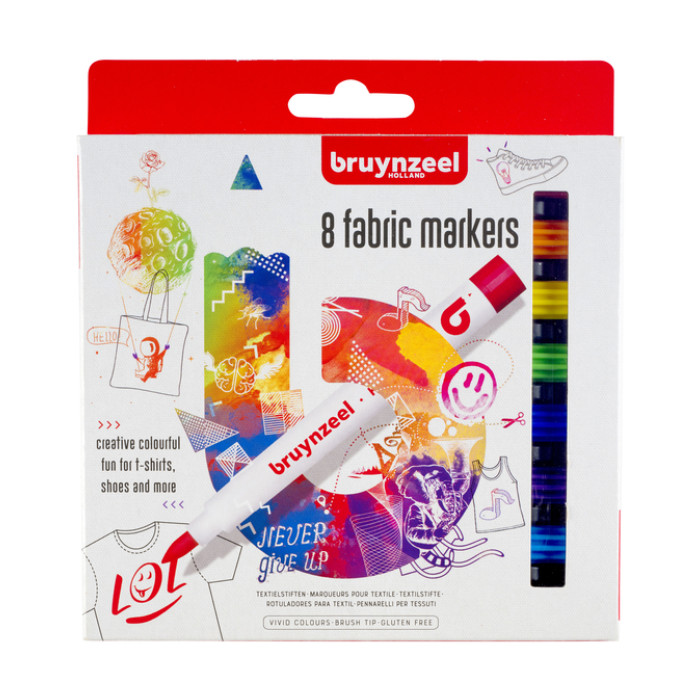 Viltstift Bruynzeel textiel assorti