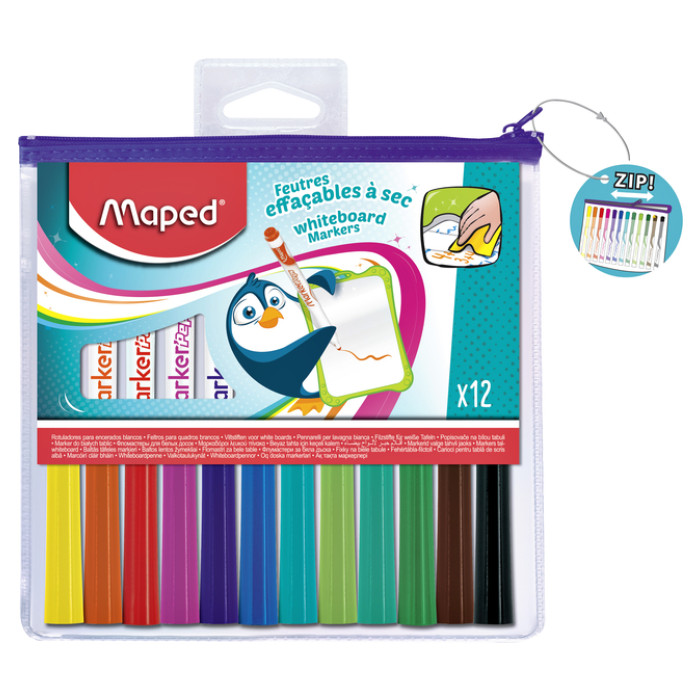 Whiteboardmarker Maped Marker'Peps set á 12 kleuren