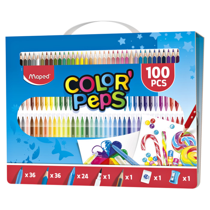Tekenset Maped Color'Peps 100-delig