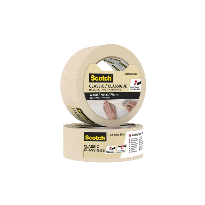 Afplaktape Scotch Classic 48mmx50m beige