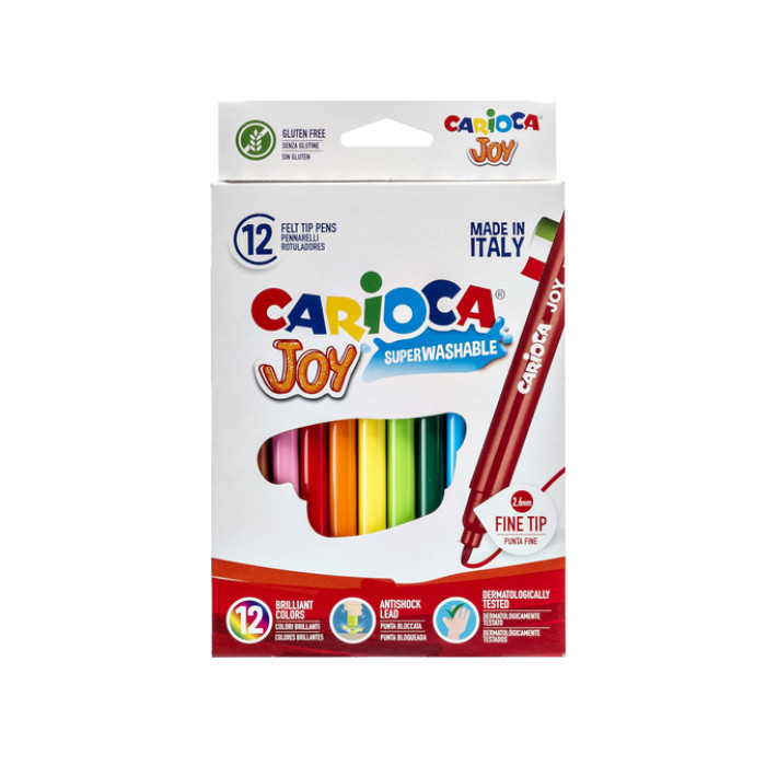 Viltstift Carioca Joy assorti set à 12 stuks