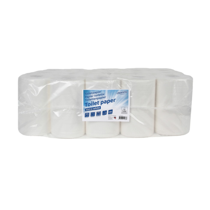 Toiletpapier Cleaninq 2-laags 400vel extra wit