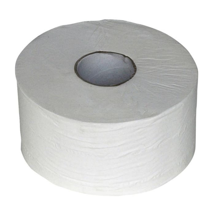 Toiletpapier Euro Products Q5 jumbo klein 2-laags 180m wit 240018
