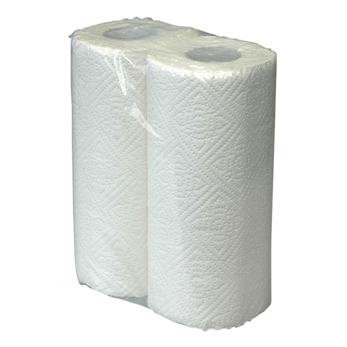 Keukenrol Cleaninq 2-laags 50vel 16x2rol wit