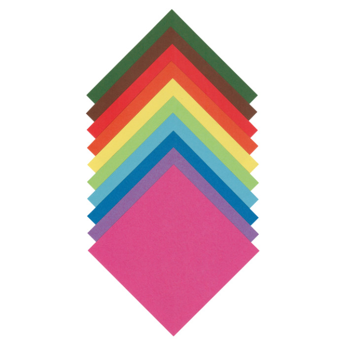 Origami papier Folia 70gr 20x20cm 100 vel assorti kleuren