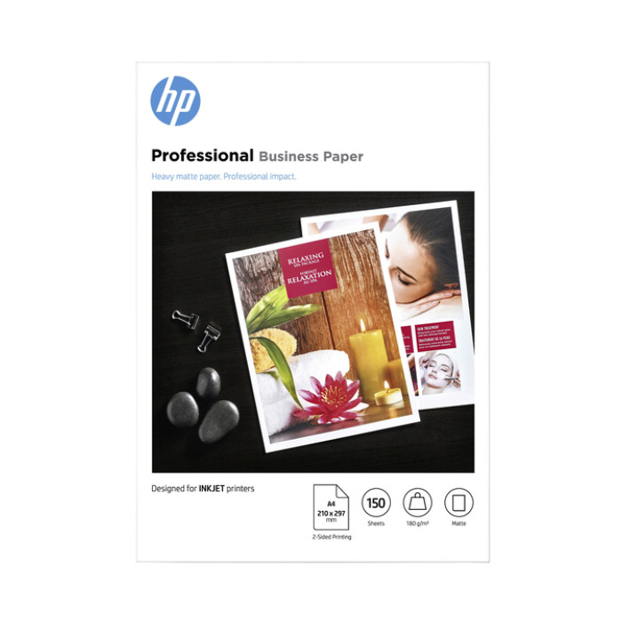 Inkjetpapier HP 7MV79A A4 mat 180gr 150 vel
