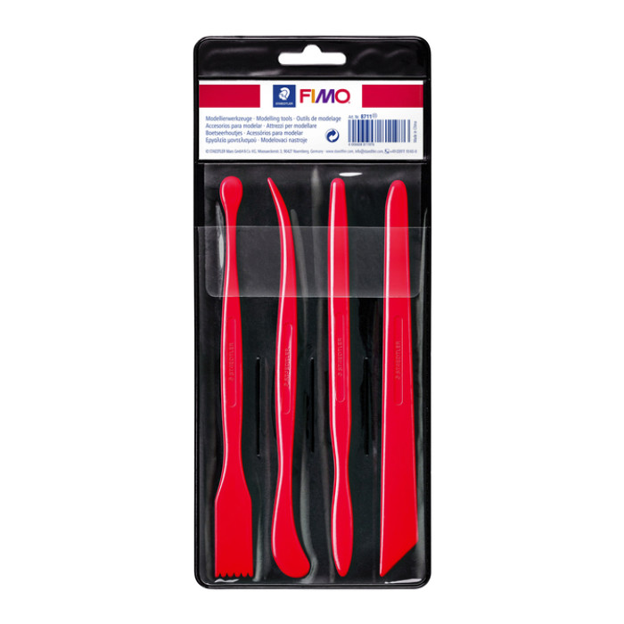 Boetseerhoutjes Fimo Staedtler kunststof blister à 4 stuks