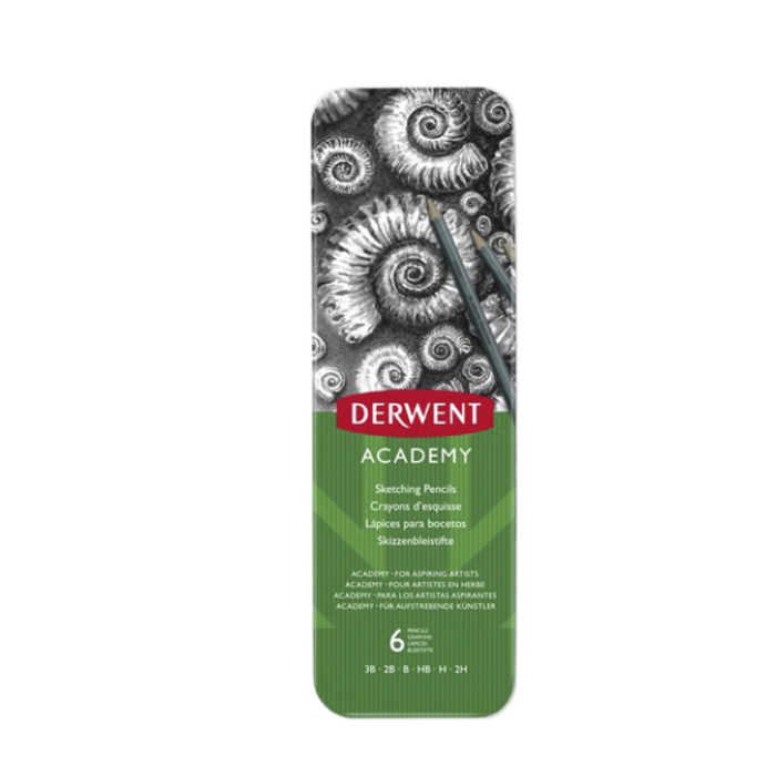 Schetspotloden Derwent Academy blik à 6 stuks
