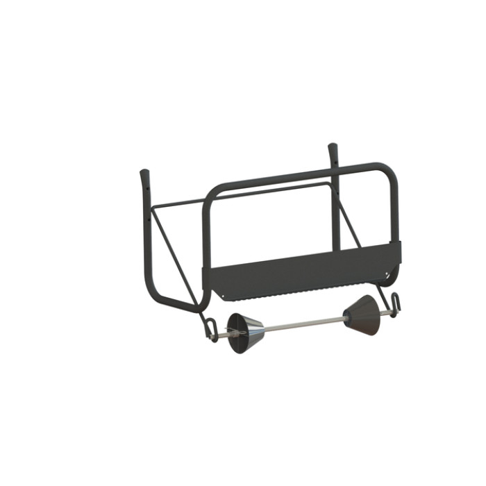 Poetspapierdispenser Euro Products M1 muurstandaard zwart 438304