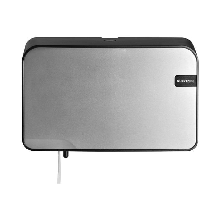Toiletpapierdispenser Quartzline Q2 klein duo zilver 441092