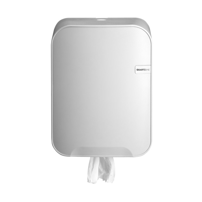 Poetspapierdispenser Quartzline Q16 medium wit 441104