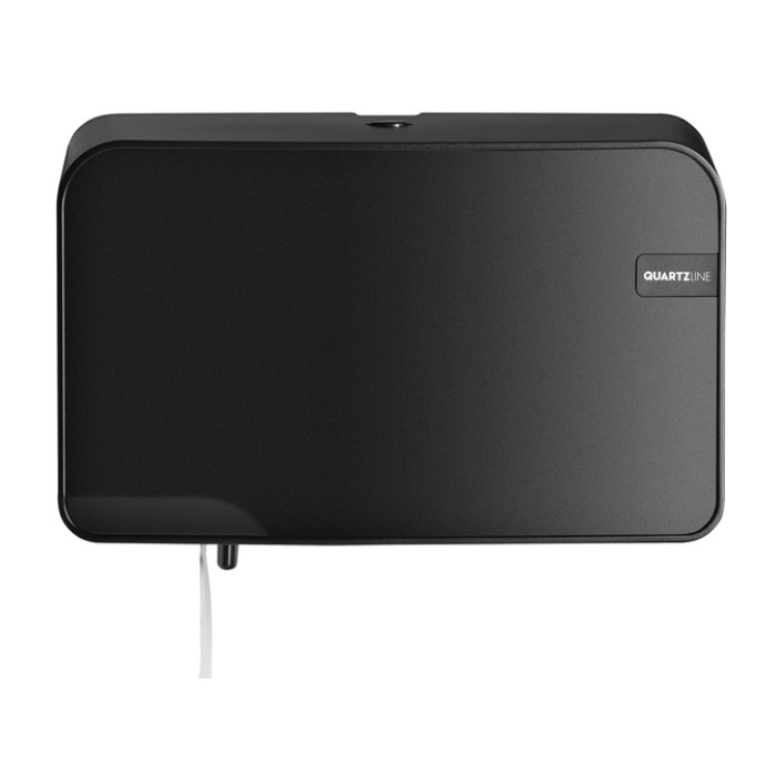 Toiletpapierdispenser Quartzline Q2 klein duo zwart 441052