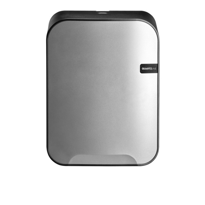 Poetspapierdispenser Quartzline Q16 medium zilver 441194