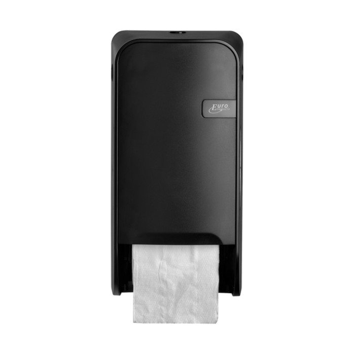 Toiletpapierdispenser Quartzline Q1 systeemrol duo zwart 441051