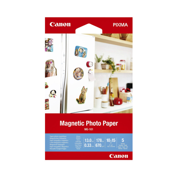 Fotopapier Canon MG-101 magnetisch 10x15cm 5 vel