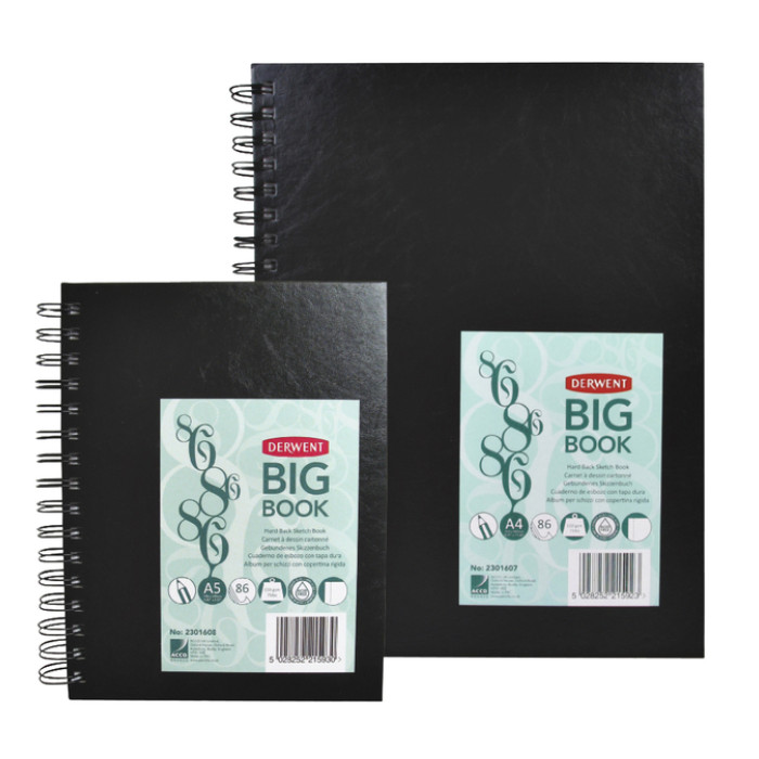 Schetsboek Derwent Big Book A4 harde kaft