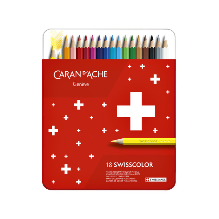 Kleurpotloden Caran d'Ache Swisscolor 18 stuks assorti