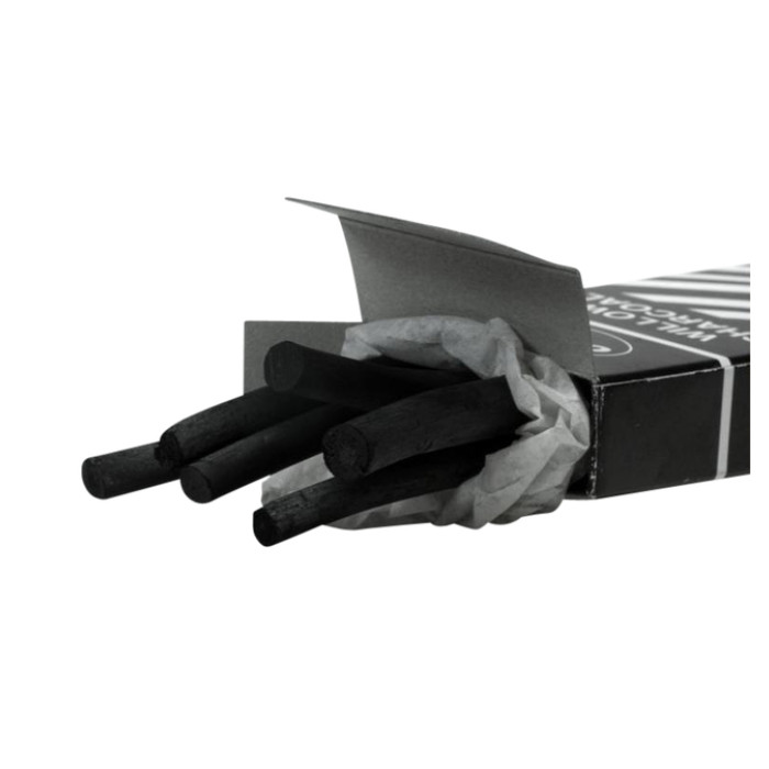 Houtskool Coates 5-6mm doos à 6 stuks
