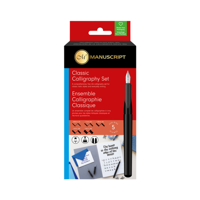 Kalligrafiepen Manuscript MC1185 classic 5-delig