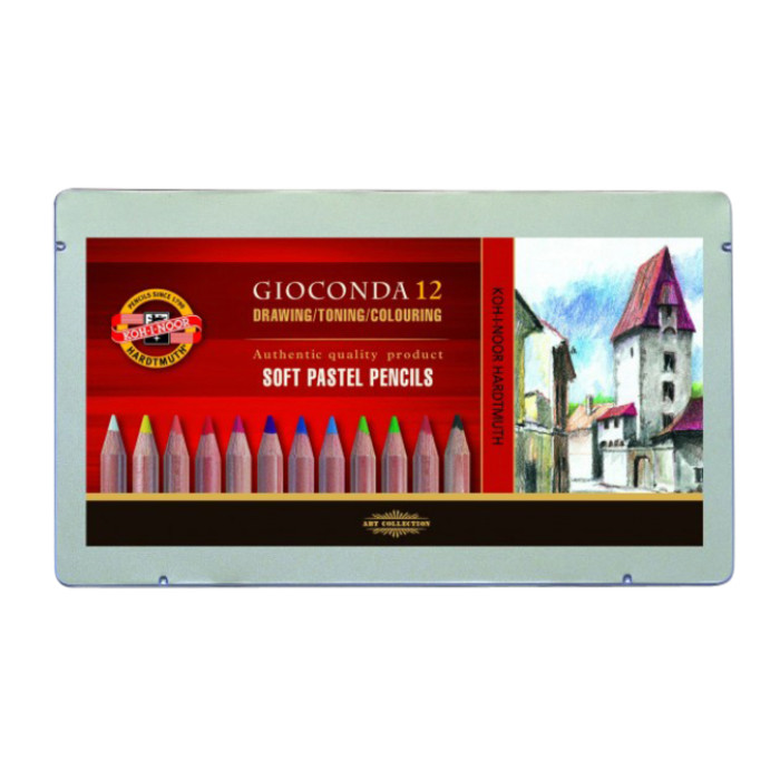 Pastelpotlood Koh-I-Noor gioconda 12 assorti