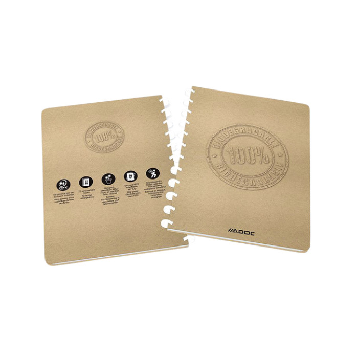 Schrift Adoc BIO A4 lijn 144 pagina's 90gr kraft