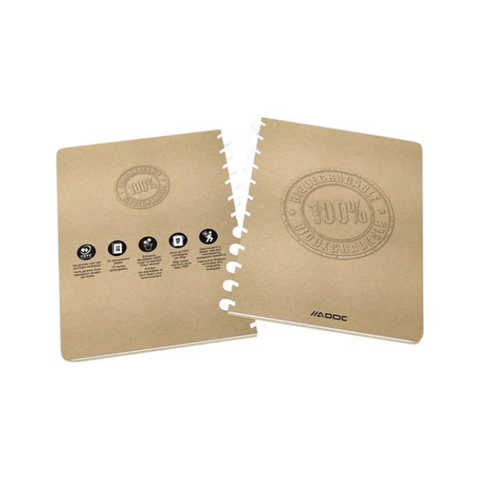 Schrift Adoc BIO A4 ruit 4x8mm 144 pagina's 90gr kraft