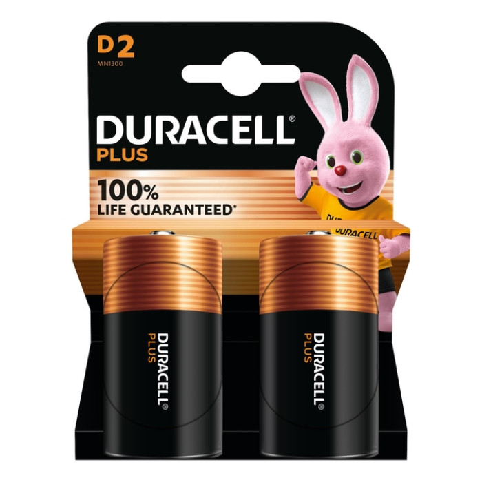 Batterij Duracell Plus 2x D