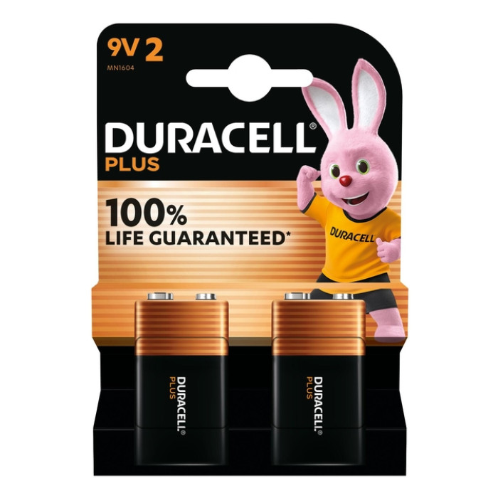 Batterij Duracell Plus 2x 9Volt