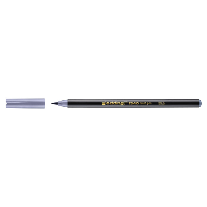 Brushpen edding 1340 zilvergrijs