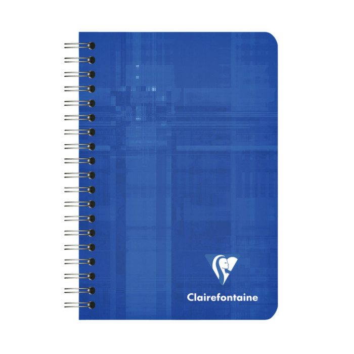 Notitieboek Clairefontaine A7+ 95x140 ruit 5x5 100blz 90gr assorti
