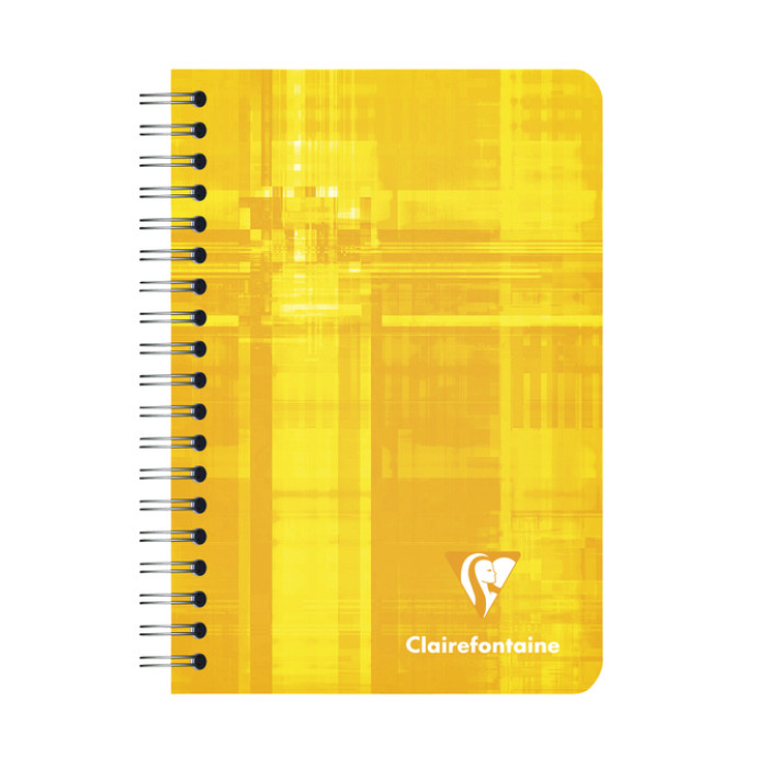 Notitieboek Clairefontaine A7+ 95x140 ruit 5x5 100blz 90gr assorti