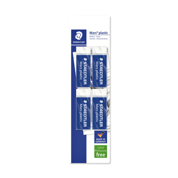 Gum Staedtler Mars blister à 4 stuks
