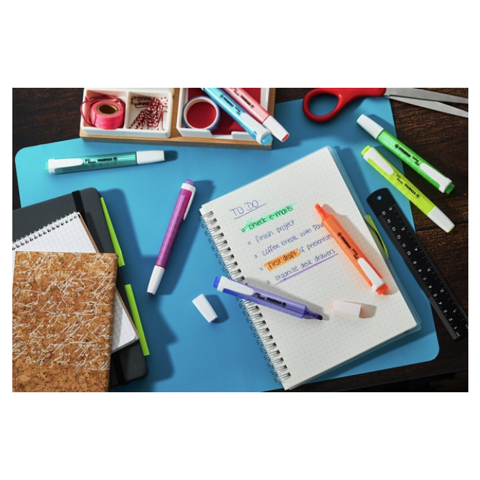 Markeerstift STABILO Swing cool 275/8 Wow assorti etui à 8 stuks