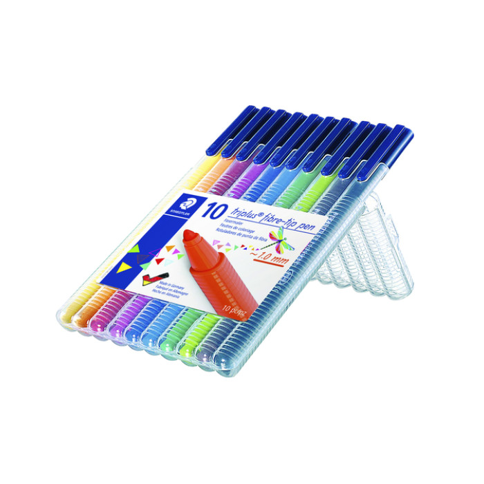 Kleurstift Staedtler 323 Triplus color à 10 stuks assorti