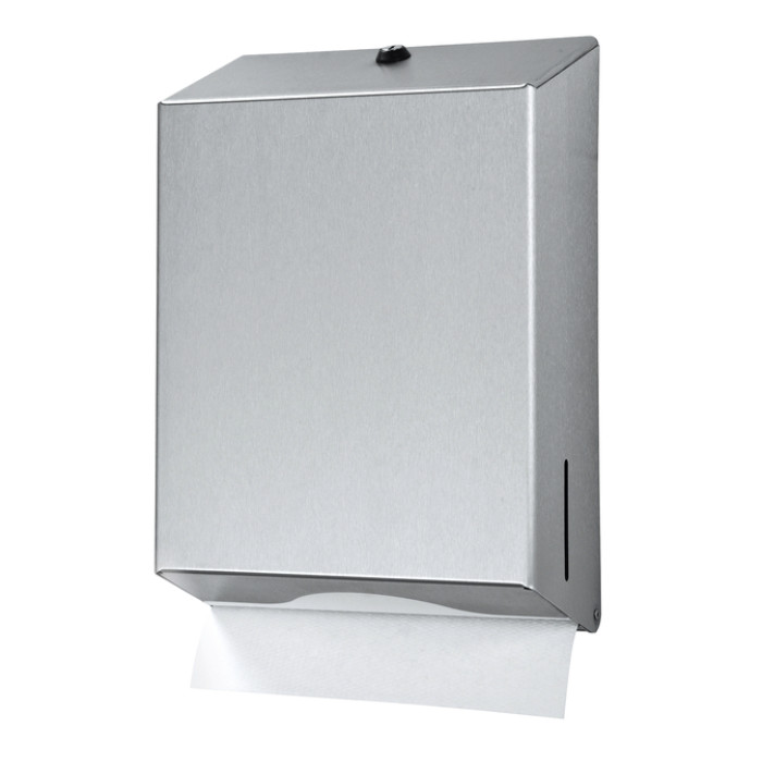 Handdoekdispenser Euro Products universeel groot zilver 438190