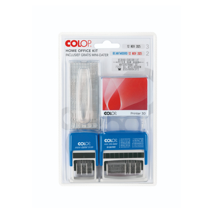 Stempelset Colop thuiskantoor 3-delig