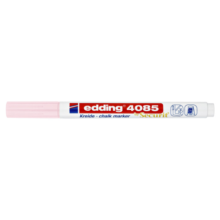 Krijtstift edding 4085 by Securit rond 1-2mm pastel roze
