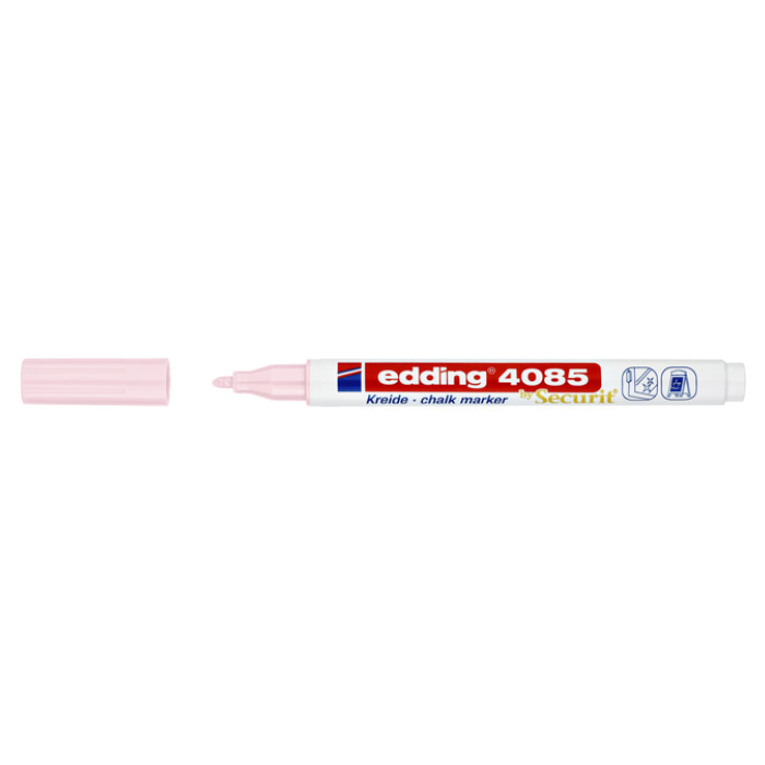 Krijtstift edding 4085 by Securit rond 1-2mm pastel roze